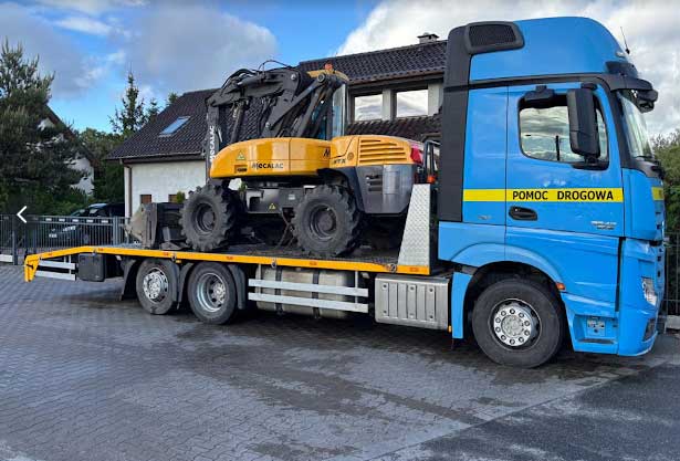 wynajem koparki Krzeptów